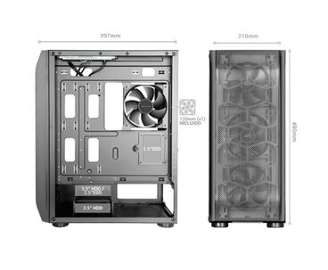 CAJA TORRE E-ATX XL MCPRO2 NEGRO MARS GAMING