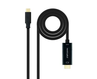 CONVERSOR USB-C A HDMI 1.4 4K 3M NEGRO NANOCABLE