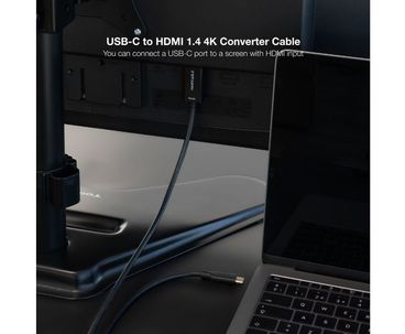 CONVERSOR USB-C A HDMI 1.4 4K 3M NEGRO NANOCABLE